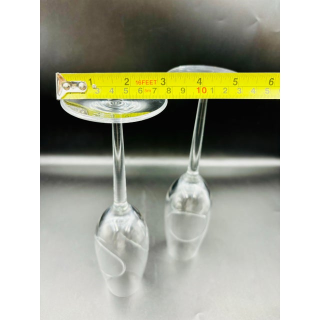 Pristine John Rocha/Waterford Crystal "Circa" Champagne Flutes - Pair For Sale - Image 10 of 12