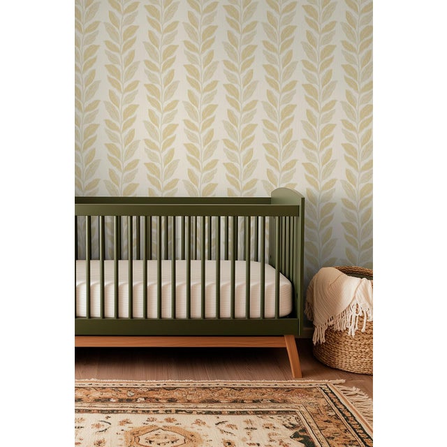 Bring a burst of joy to your walls with our Garden Leaf Stripe Wallpaper, a classic stripe reimagined with hand-painted...