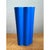 Mid-Century Modern Vintage Blue Fluted Ceramic Vase For Sale - Image 3 of 12