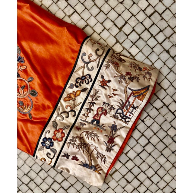 Vintage Chinese Silk Robe 20th Century For Sale - Image 16 of 16