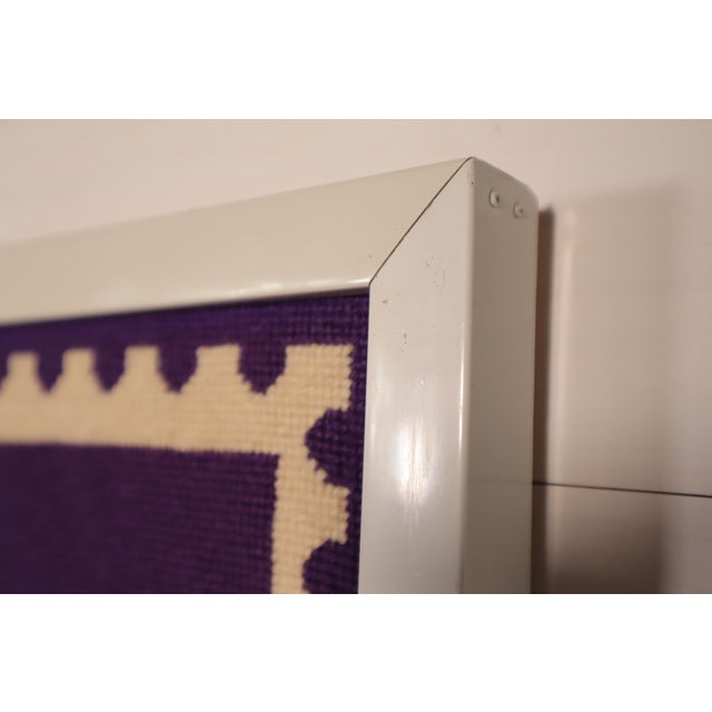 Vintage "Love" stamp by Robert Indiana framed needlepoint art. This piece was probably made in the 70's. It's in very good...