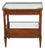 French 19th Century Walnut Console Table with Marble Top and Brass Gallery For Sale