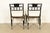 Baker Furniture Historic Charleston Regency Ebonized and Gold Gilt Side Chairs or Dining Chairs, Pair For Sale - Image 13 of 17