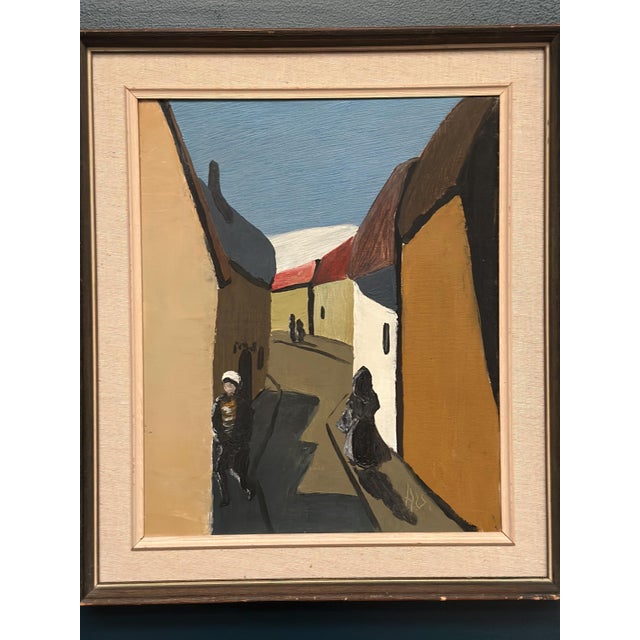 Swedish Artist, Alley, 1950s, Oil on Canvas, Framed For Sale - Image 8 of 16