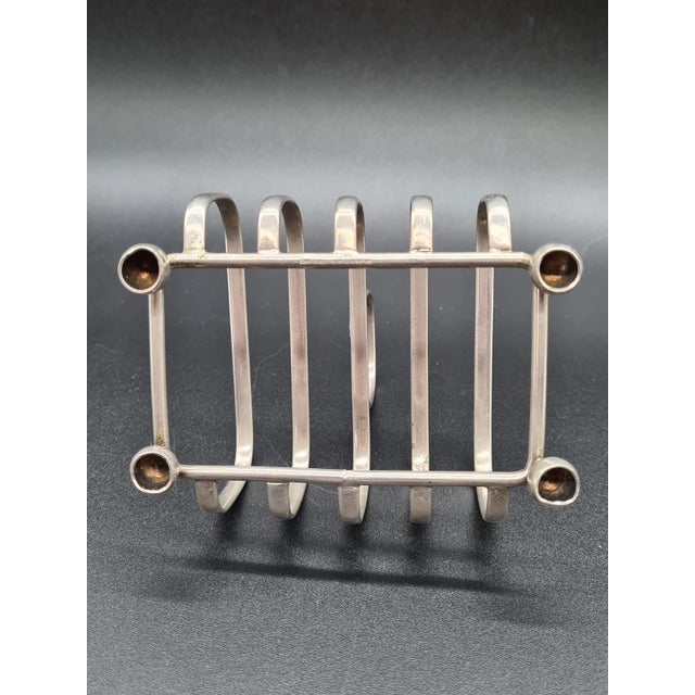 20th Century Silver-Plated Toast Rack, England, 1960s For Sale - Image 9 of 11