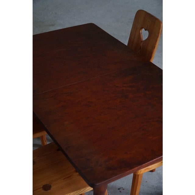 Scandinavian Modern Table in Beech with Club Legs by Arnold Madsen, 1940s For Sale - Image 9 of 17