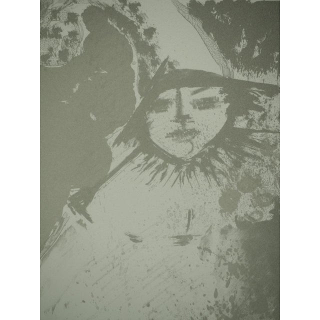 Modern Roger Crusat, Le clown gris, Lithograph For Sale - Image 3 of 6