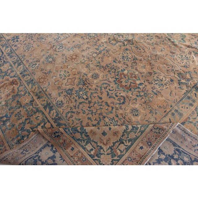 Early 20th Century Fine Antique Indian Handmade Wool Rug For Sale - Image 5 of 9