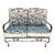 Vintage Meadowcraft Wrought Iron Outdoor / Patio Loveseat For Sale
