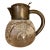Early 20th Century Brass and Cut Glass Antique Pitcher For Sale