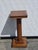 Antique 1880s Oak Pedestal nice Quater sawn tiger oak top. Sturdy and simple. Very Arts & Crafts or American Mission...