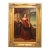 Artist Signed Portrait of Lady in Red Dress Painting on Canvas For Sale