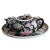 1960's Chinoiserie Famille Noire Tea Set of 5 Pieces W/Tray For Sale - Image 4 of 7