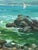 Paper Oil Painting a Boat Is Moored on a Rocky Shore Yuriy Suprunchuk For Sale - Image 7 of 11