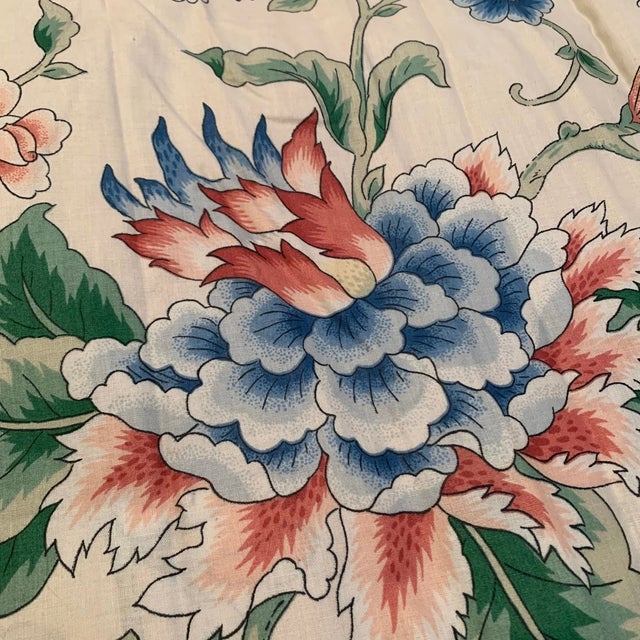 Vintage Floral Chintz Drapery Panel With Thermal Lining For Sale In Nashville - Image 6 of 6