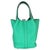 Safari Vert Jade Menthe Clemence Matte Alligator Touch Picotin Lock 18 PHW For Sale - Image 3 of 4