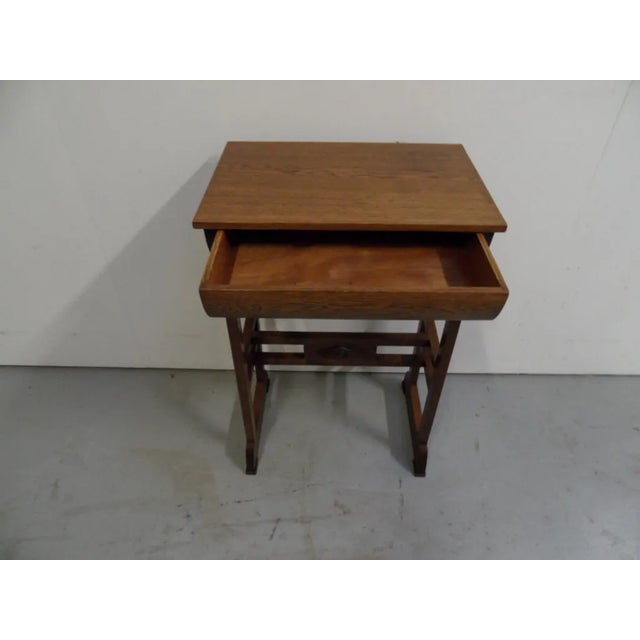 Vintage Dutch Oak Side Table, 1890s For Sale - Image 6 of 10