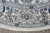 Vintage Nain Floral All Over Vine Palmette Round Wool & Silk Area Rug 74" For Sale - Image 9 of 13