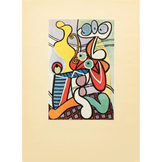 1960s After Pablo Picasso "Still Life With Pedestal Table", Period Full-Color Print For Sale