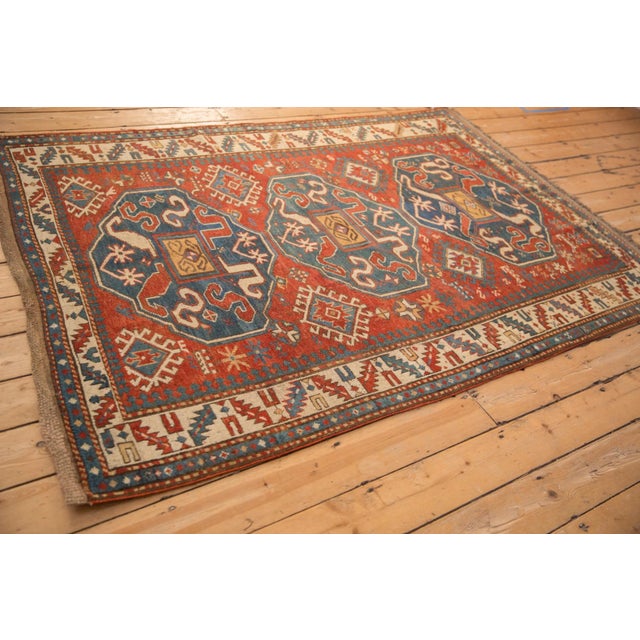 Antique Kazak Rug - 4'11" x 7'3" For Sale In New York - Image 6 of 12