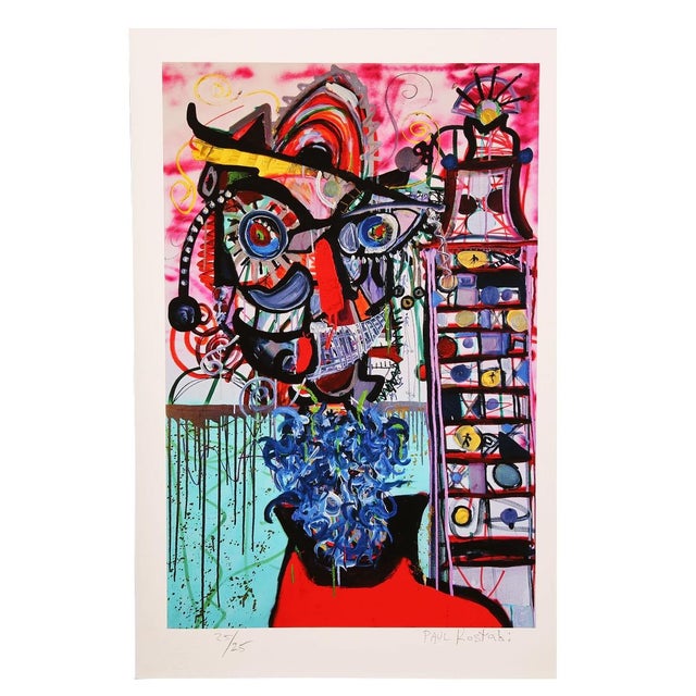 Early 21st Century Paul Kostabi, Unable to Fall Into the Dream, 2025, Print For Sale - Image 5 of 5