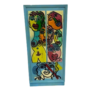 Peter Keil Museum Quality Painted Cabinet Sculpture