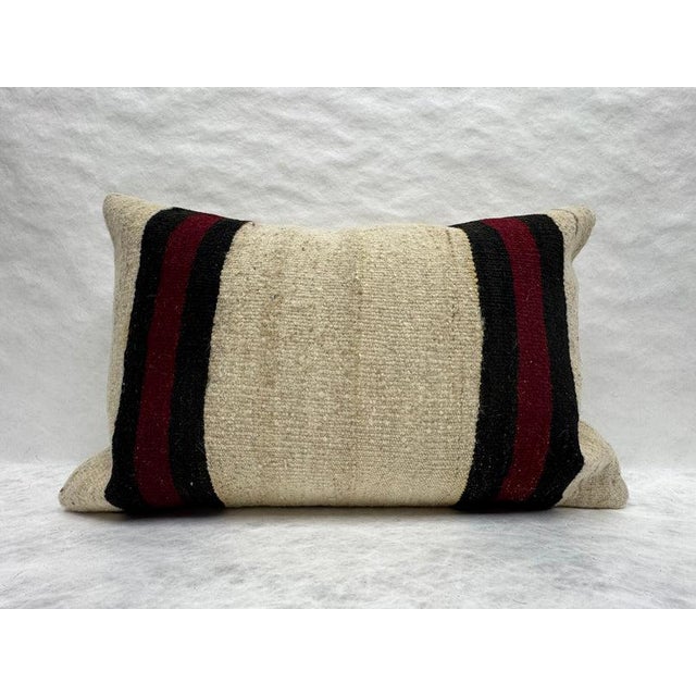 Turkish Hemp Pillow Cushion Natural Beige Red Black Pillow Cushion Cover 16" x 24" #30198 Enhance your home decor with our...
