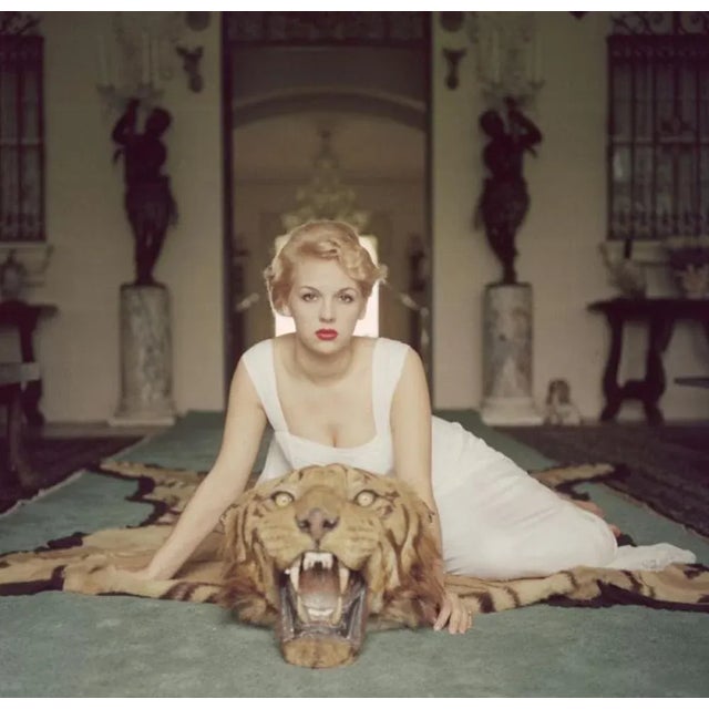 Beauty and the Beast 1959 by Slim Aarons printed 2023 Slim Aarons Limited Estate Edition Lady Daphne Cameron (Mrs George...
