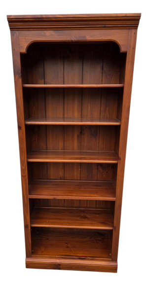 Ethan Allen Country Craftsman Bookshelf Cabinet Shelf Display Knotty Pine Hutch