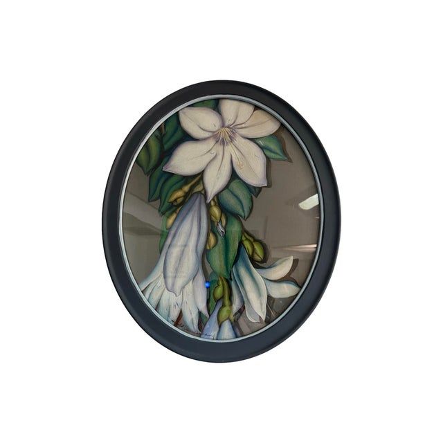 We have for your consideration a vintage 1965 painting of a flower the artist I’m not sure who it is but I purchased this...
