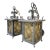 1950's Italian Wrought Iron Pendant Lanterns, a Pair For Sale