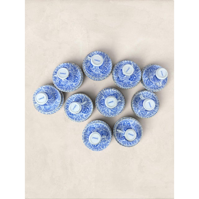 Antique English Blue & White Porcelain Tea Service, 30 Pieces, Rd No. 49987/49967, Circa 1886-1900 For Sale In Tampa - Image 6 of 8