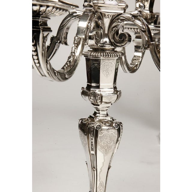 Silver Regency Candlesticks in Sterling Silver from Fouquet Lapar For Sale - Image 8 of 10