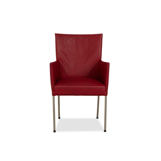 ARC-E Chairs in Red Leather by Bert Plantagie, Set of 4 For Sale - Image 13 of 17