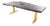 98" Inch Black Living Edge Desk or Dining Table For Sale