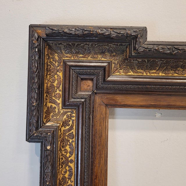 Frame in Carved Wood, Spain, 1890s For Sale - Image 9 of 18