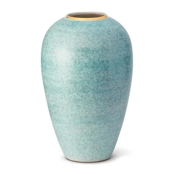 Contemporary AERIN Calinda Tapered Vase in Blue Grotto For Sale - Image 3 of 3