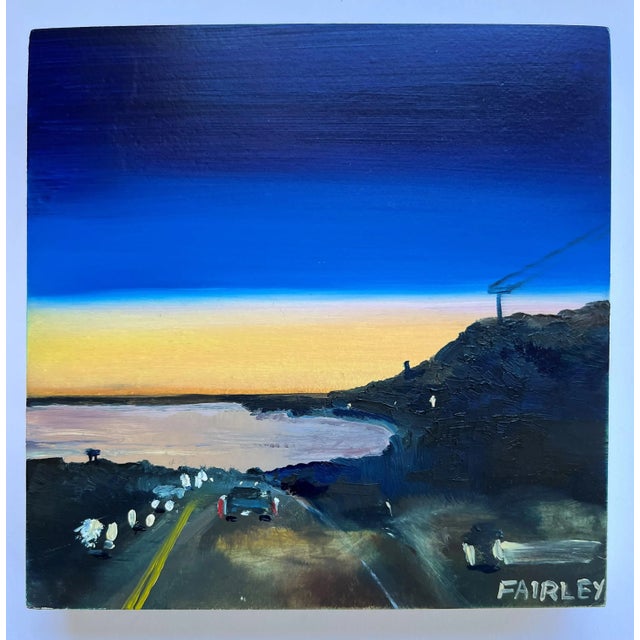 2020s Night Glow, Original Miniature Oil Painting by Jessica Fairley For Sale - Image 5 of 5