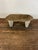 Lovely faux bois garden bench with cast stone or concrete slab seat and two cast base legs. 3 pieces in total. Nicely...