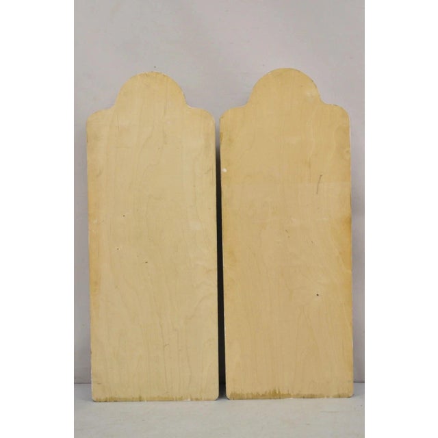 French Louis XV Gold Gilt Bronze Ribbon Drape Large Wall Plaque Sconces - A Pair For Sale - Image 10 of 16