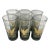 Vintage Highball Glasses With Patriotic Gilt Eagle and 13 Stars - Set of 6 For Sale