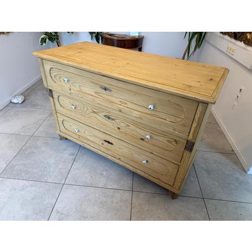 Biedermeier Chest of Drawers in Softwood For Sale - Image 13 of 15