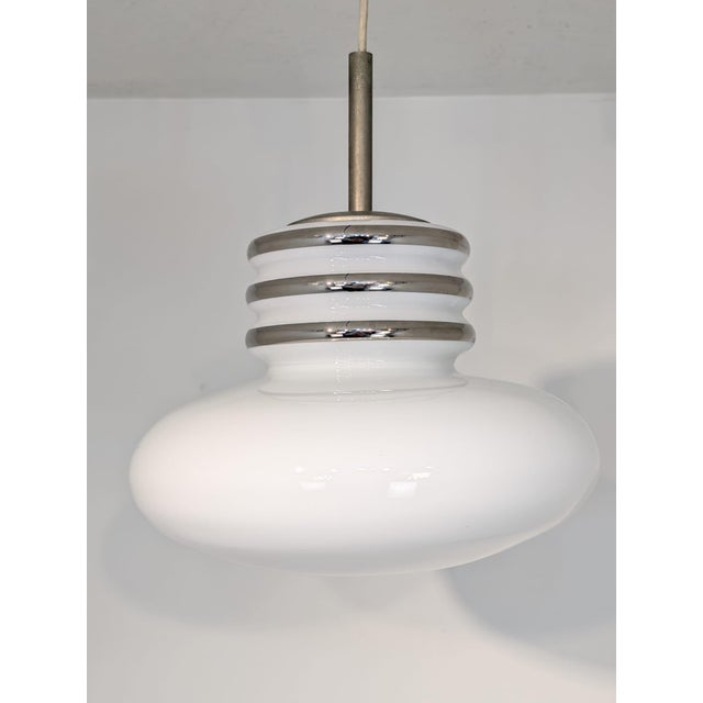Opal Glass Pendant Lamp by Peill & Putzler, 1960s For Sale - Image 17 of 17