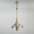 Brown Antique Pendant Lamp with Gilt and Ornate Details and 3 Sockets For Sale - Image 8 of 8