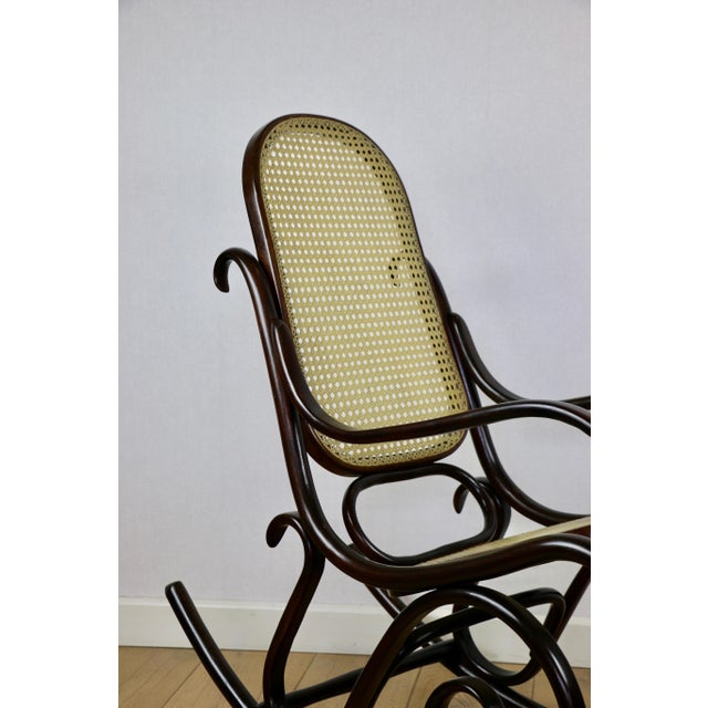 Rocking Chair on Runners, 1970s For Sale - Image 10 of 15