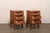 A handsome pair of petite Italian three-drawer side chests from the early 20th century. These antique chests from Italy...