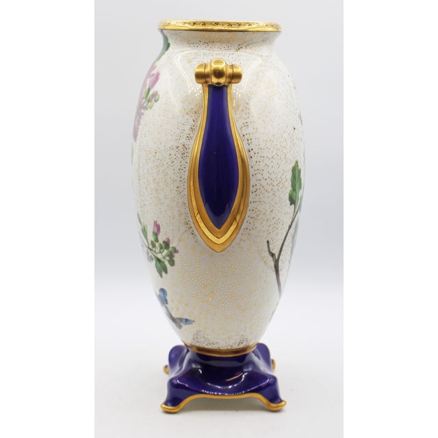 Circa 1880 Pair of French Porcelain Large Ovoid Form Vases For Sale - Image 4 of 12