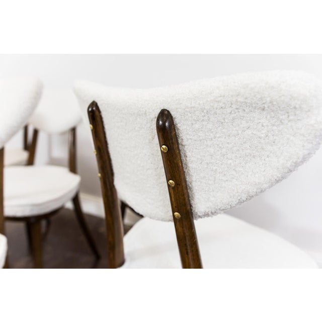 Wood Mid-Century Modern Dining Chairs by H & J Kurmanowicz, Poland, 1950s, Set of 6 For Sale - Image 7 of 17
