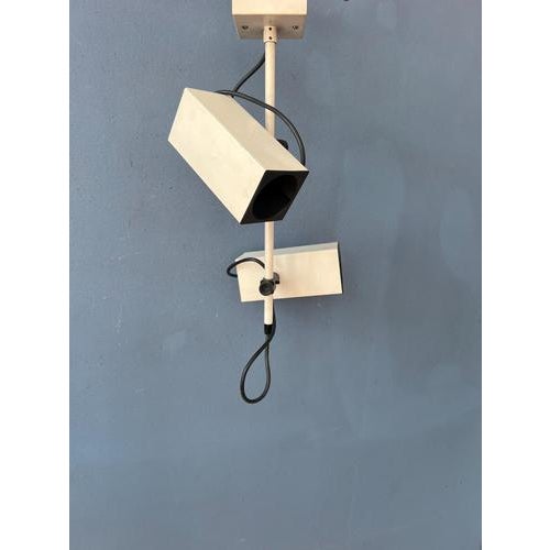 Vintage Beige Downrod Ceiling Lamp from Philips For Sale - Image 6 of 13