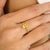 Natural Yellow Sapphire 14k Gold Solitaire Ring for Women Size 5 For Sale - Image 4 of 10
